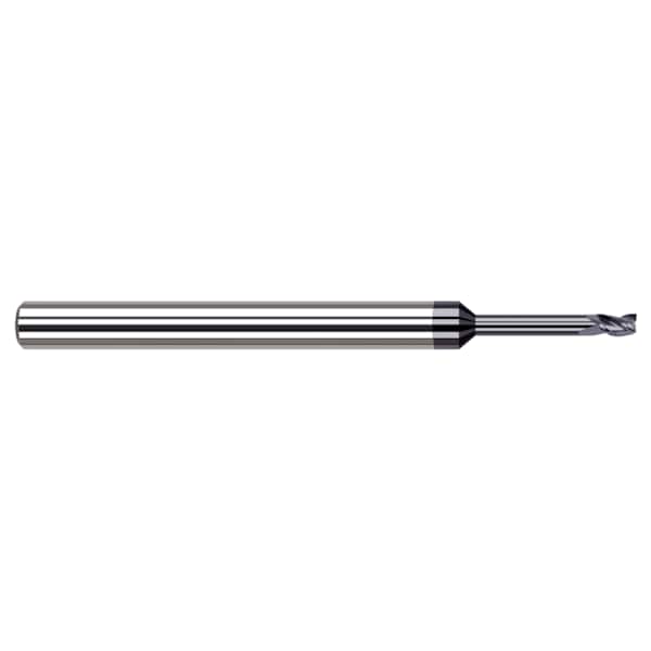 Miniature End Mill - 3 Flute - Square, 0.1562" (5/32), Finish - Machining: AlTiN